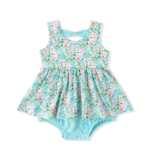 Swoon Baby Sea Breeze Bloom Bubble Dress