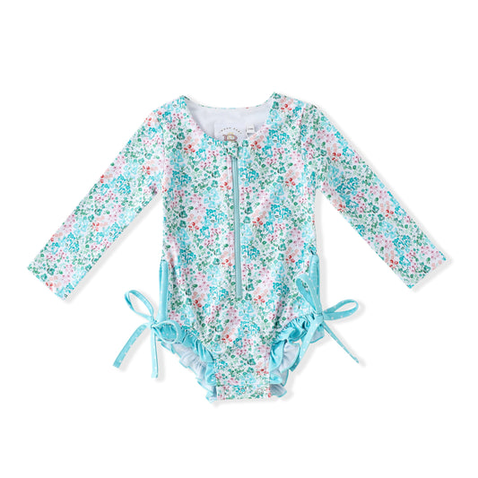 Swoon Baby Sea Breeze Bloom UPF 50 Rashguard