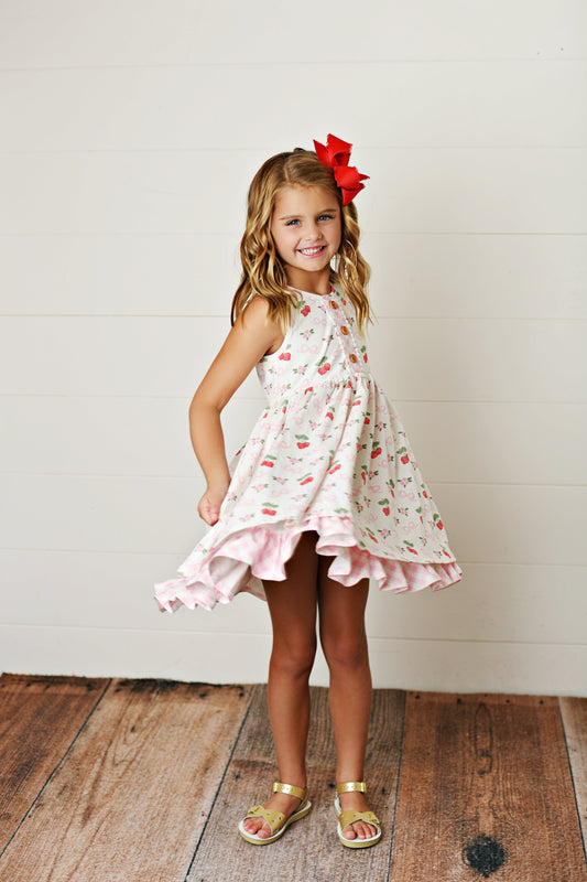 Swoon Baby Bows 'N Berries Bliss Knit Twirl Dress