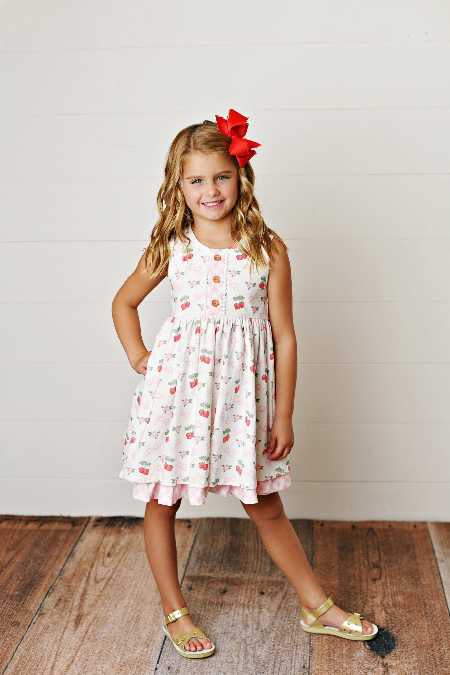 Swoon Baby Bows 'N Berries Bliss Knit Twirl Dress