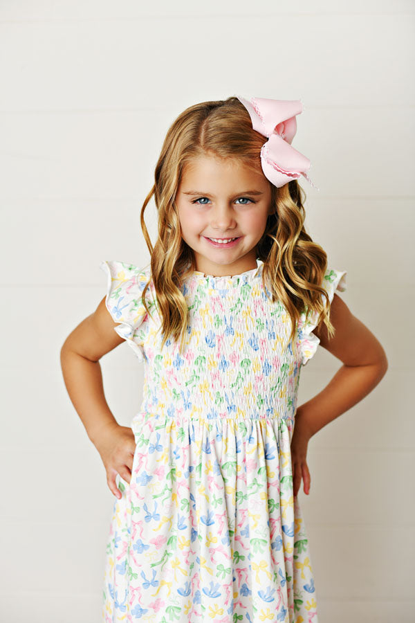 Swoon Baby Bow-tiful Smock Dress