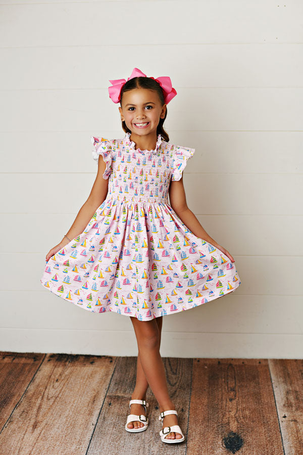 Swoon Baby Sail away Smock Dress