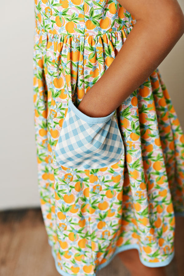 Swoon Baby Citrus Bloom Pocket Twirl Dress