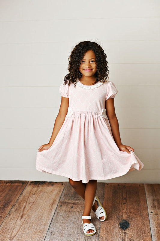 Pretty Pink Ribbons & Bows Gwen Tab Dress