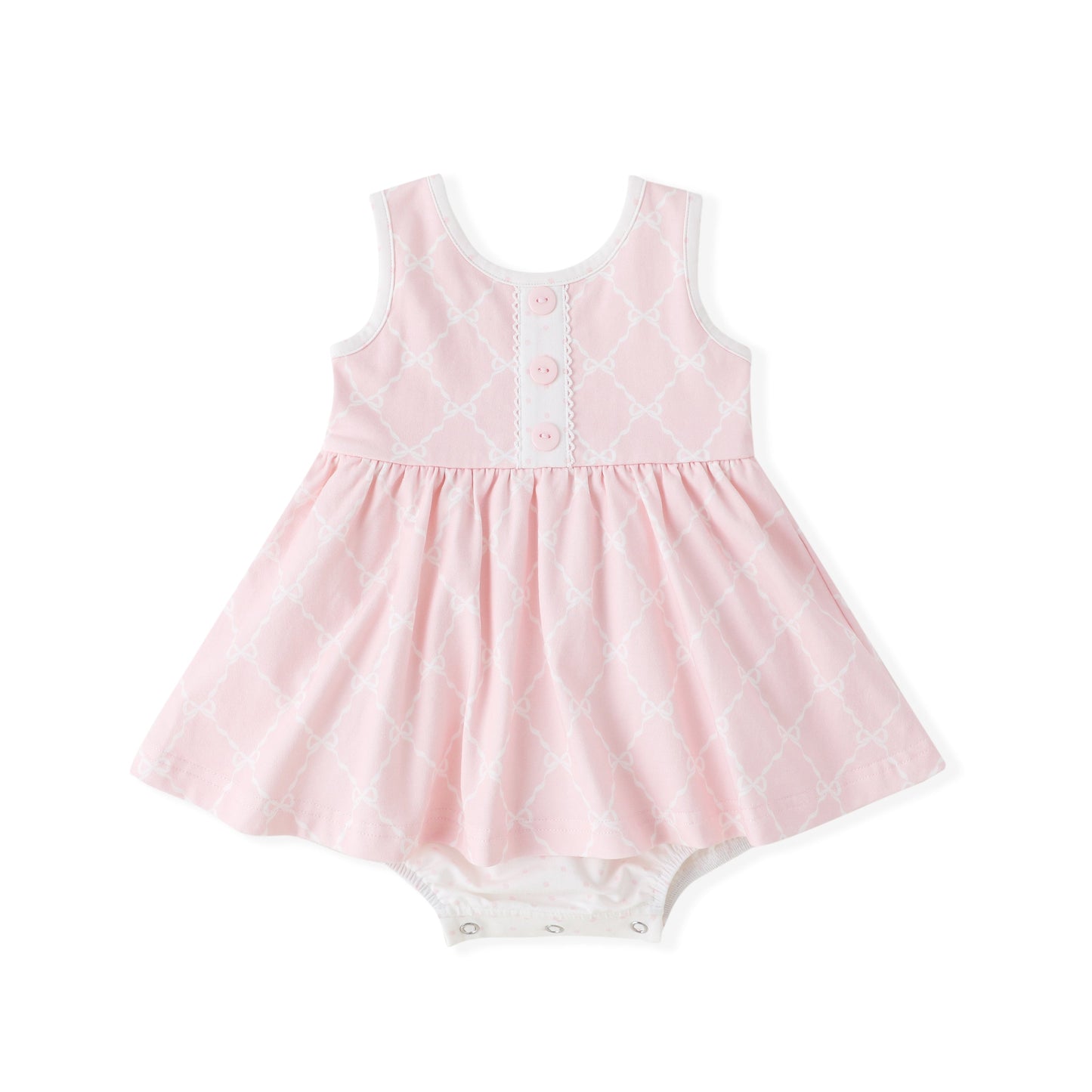 Swoon Baby Pretty Pink Ribbons & Bows Bubble Dress