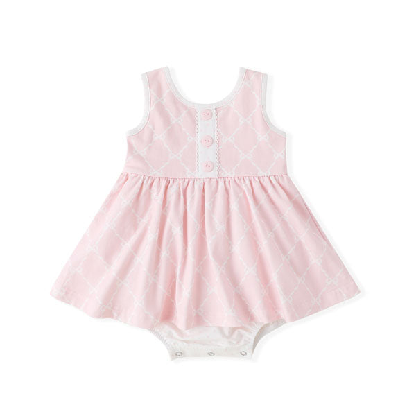 Swoon Baby Pretty Pink Ribbons & Bows Bubble Dress