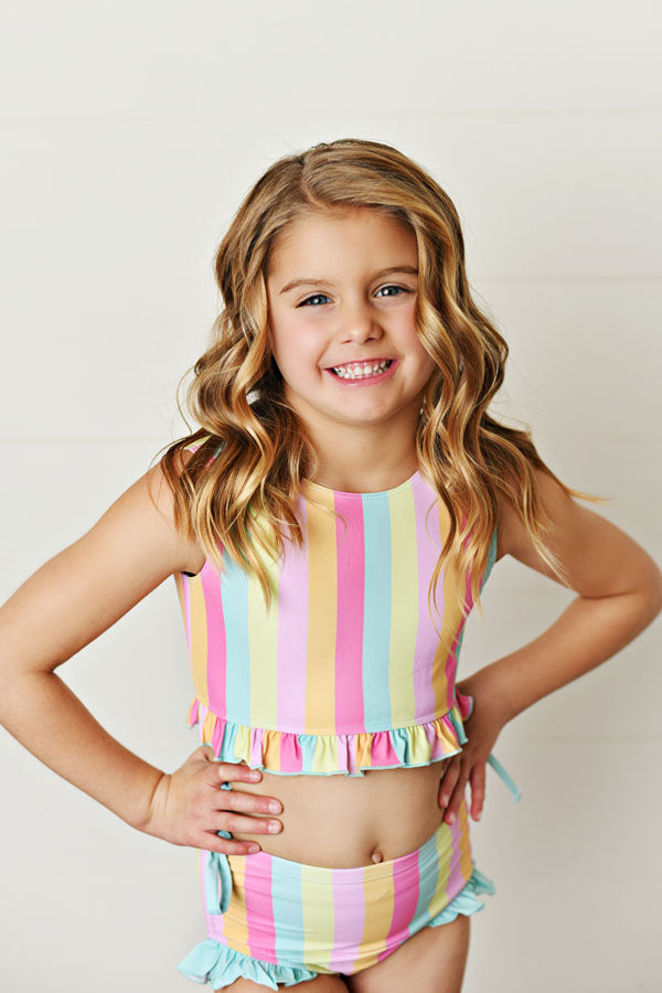 Swoon Baby Rainbows Stripes UPF 50 2 PC