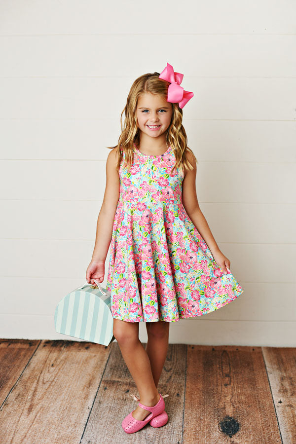 Swoon Baby Hawaiian Bloom Flair Dress Style SBS2590