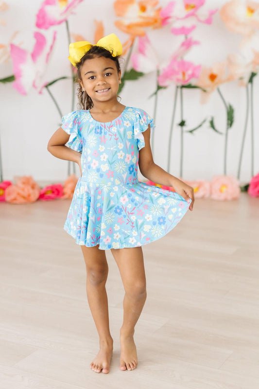Mila and Rose Springtime Splendor S/S Twirl Leotard