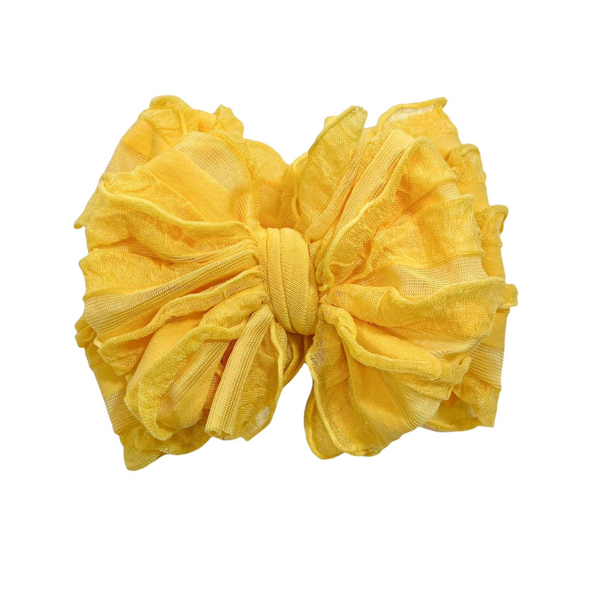 In Awe Couture Ruffled Headband - Sunflower