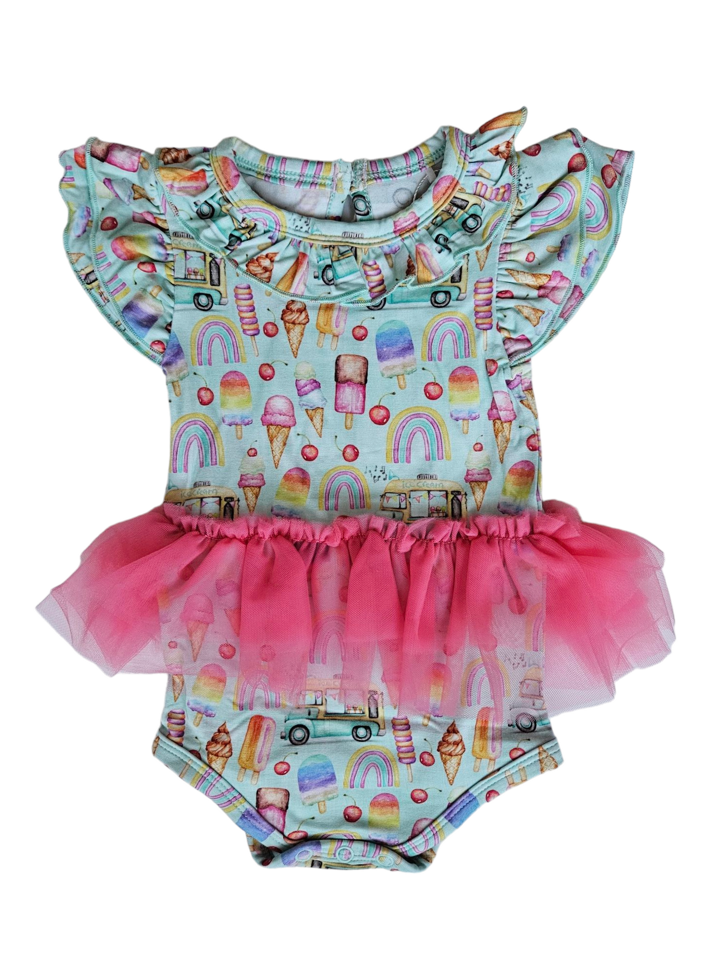 Rockin Royalty Sweet Treats Tulle Flutter Onesie