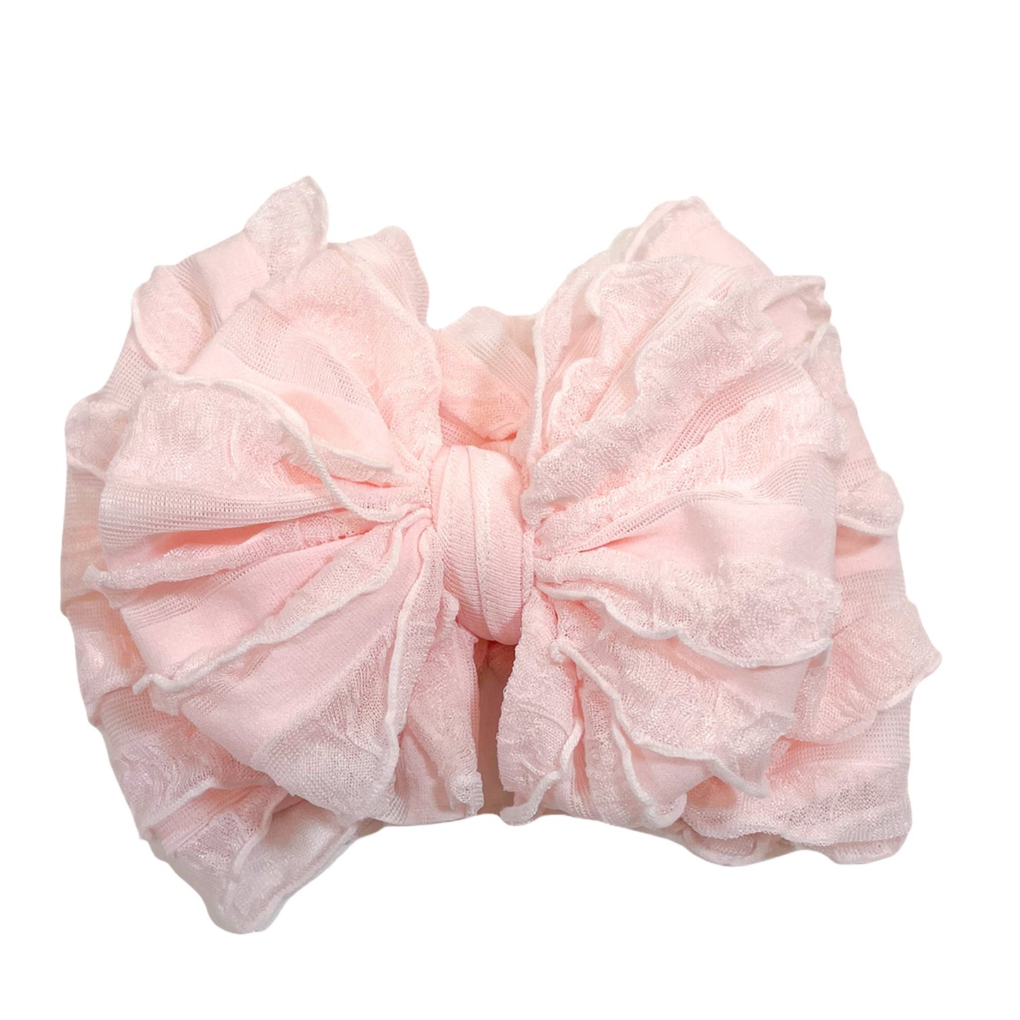 In Awe Couture Ruffled Headband - Sweet Pink
