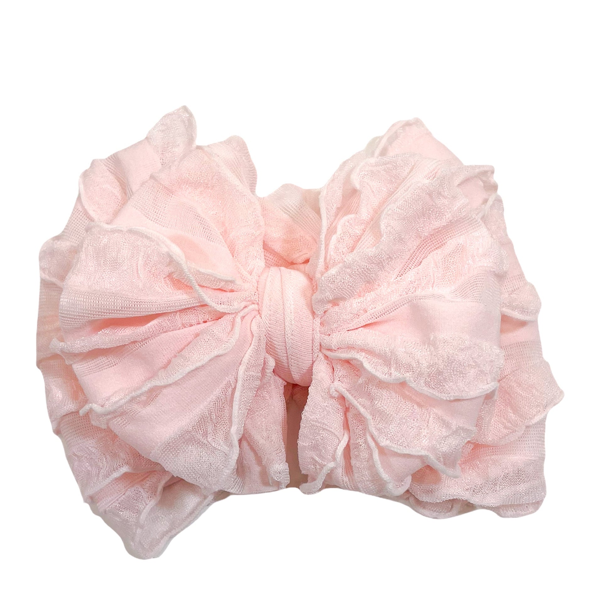 In Awe Couture Ruffled Headband - Sweet Pink