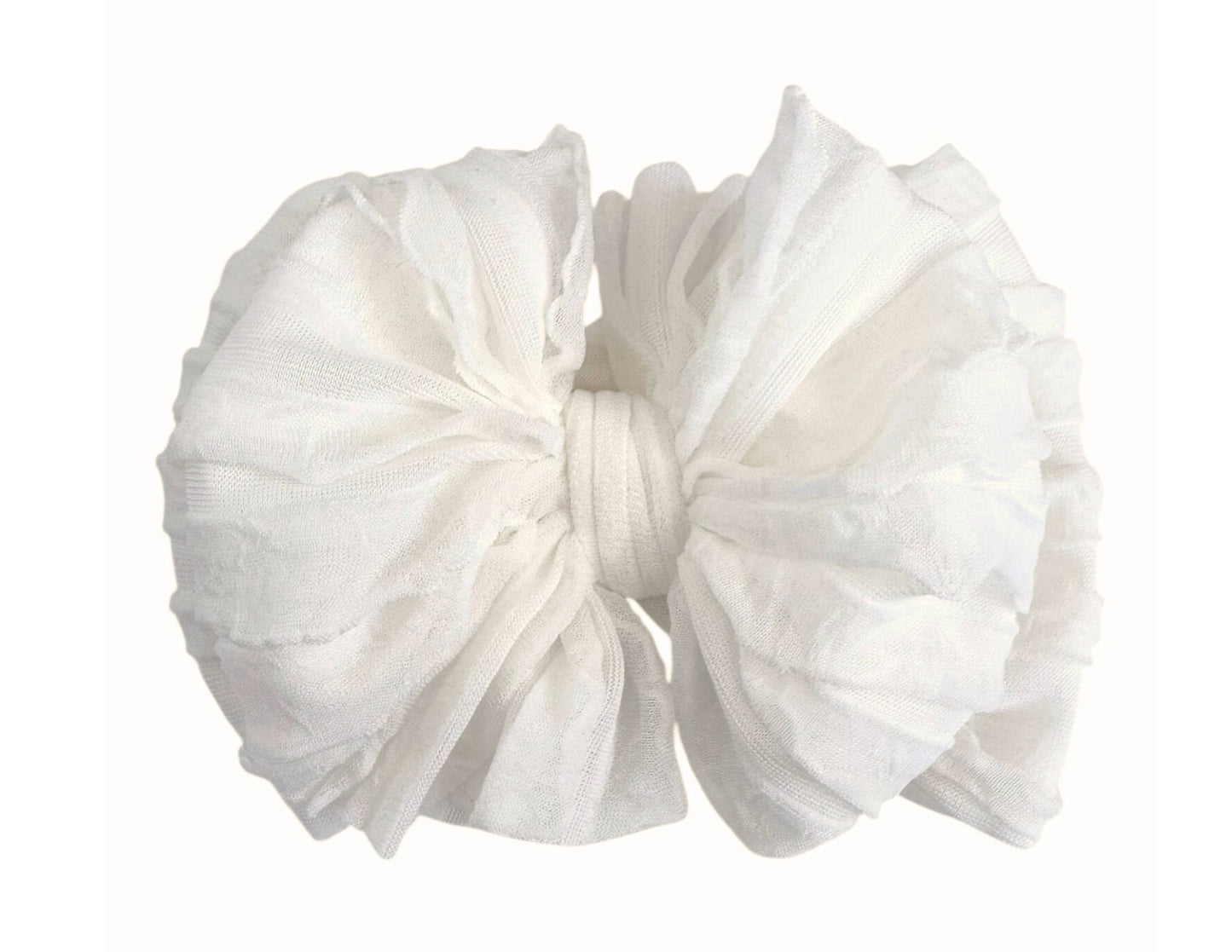 In Awe Couture Ruffled Headband - Off White