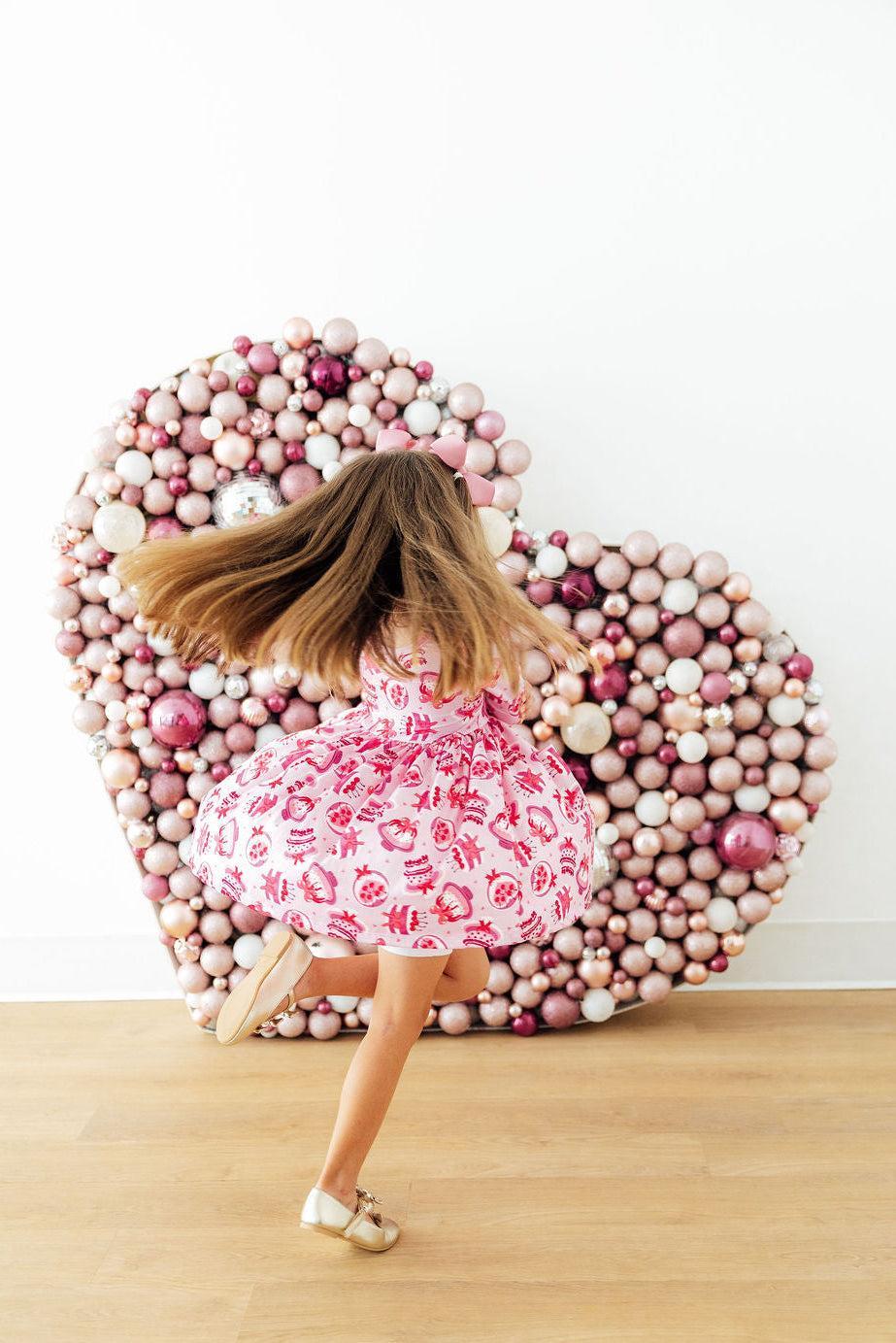 Mila and Rose Vintage Cakes L/S Pocket Twirl Dress