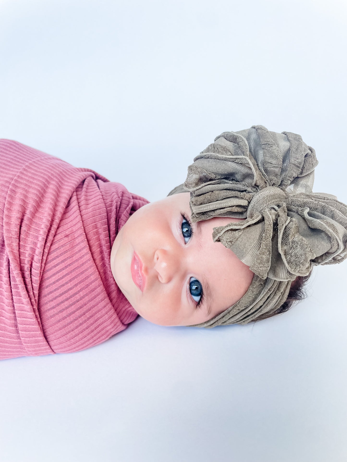 In Awe Couture Ruffled Headband - Hazel