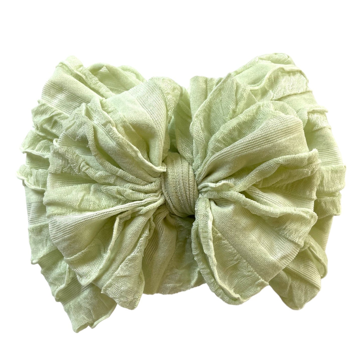 In Awe Couture Ruffled Headband - Honeydew