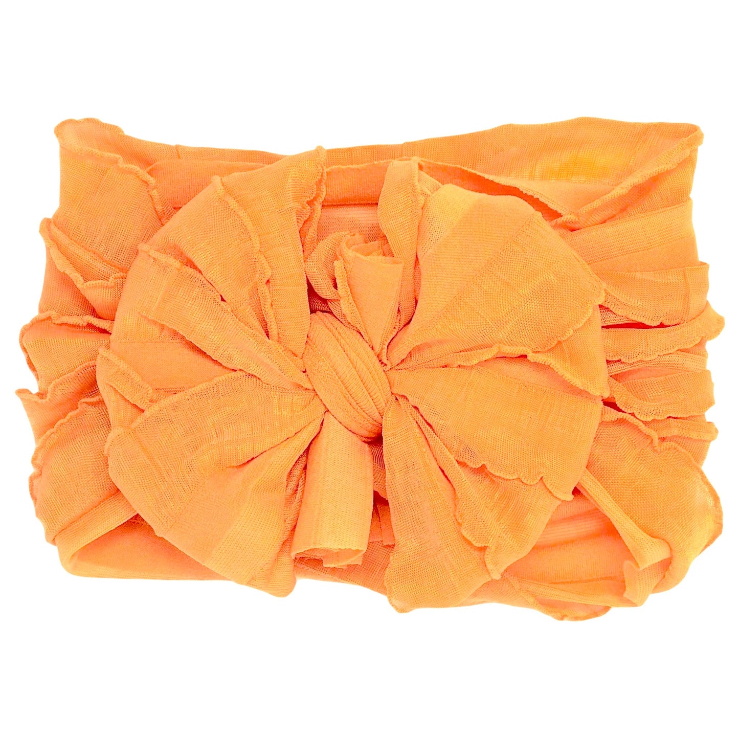 In Awe Couture Ruffled Headband - Dreamsicle