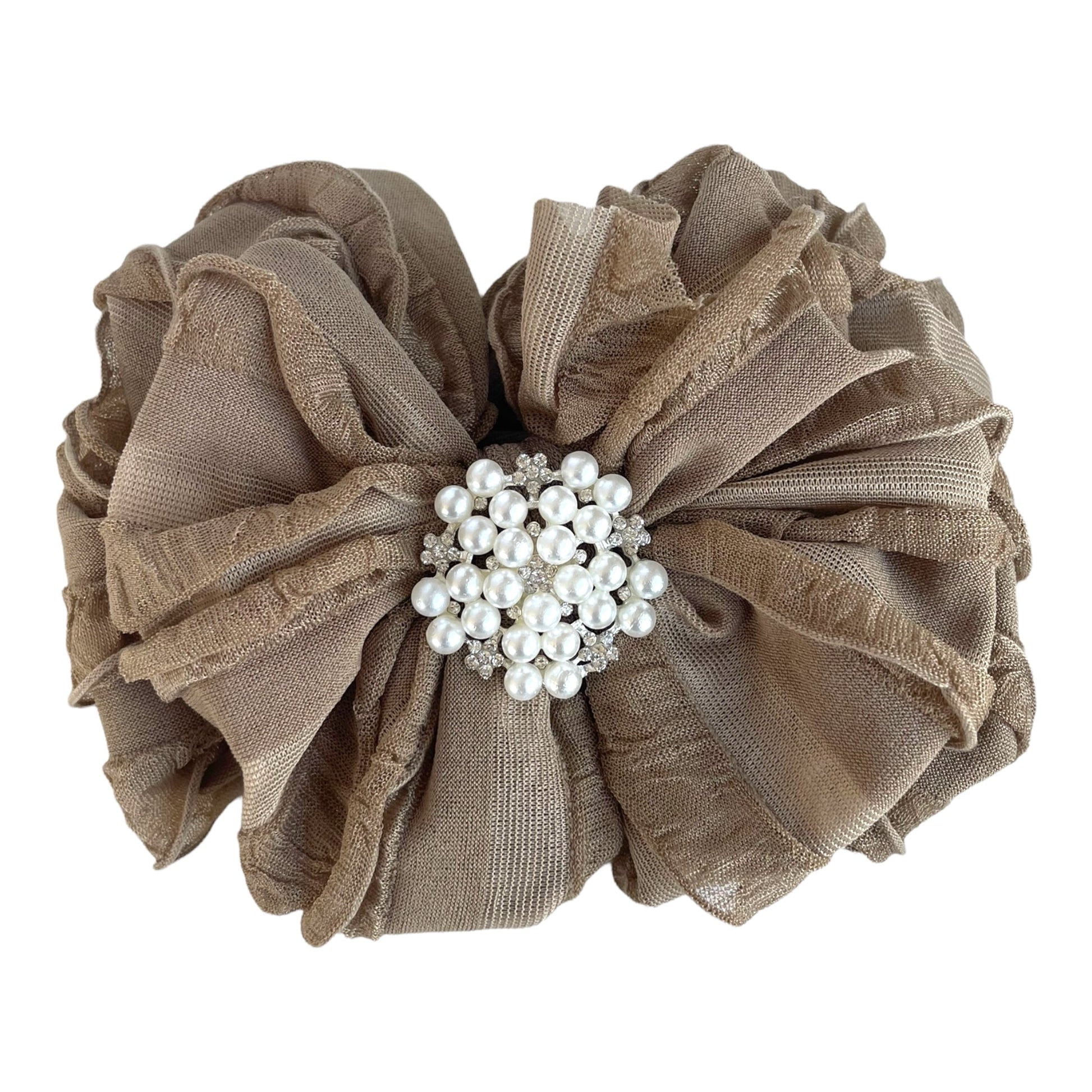 In Awe Couture Pearl Ruffled Headband