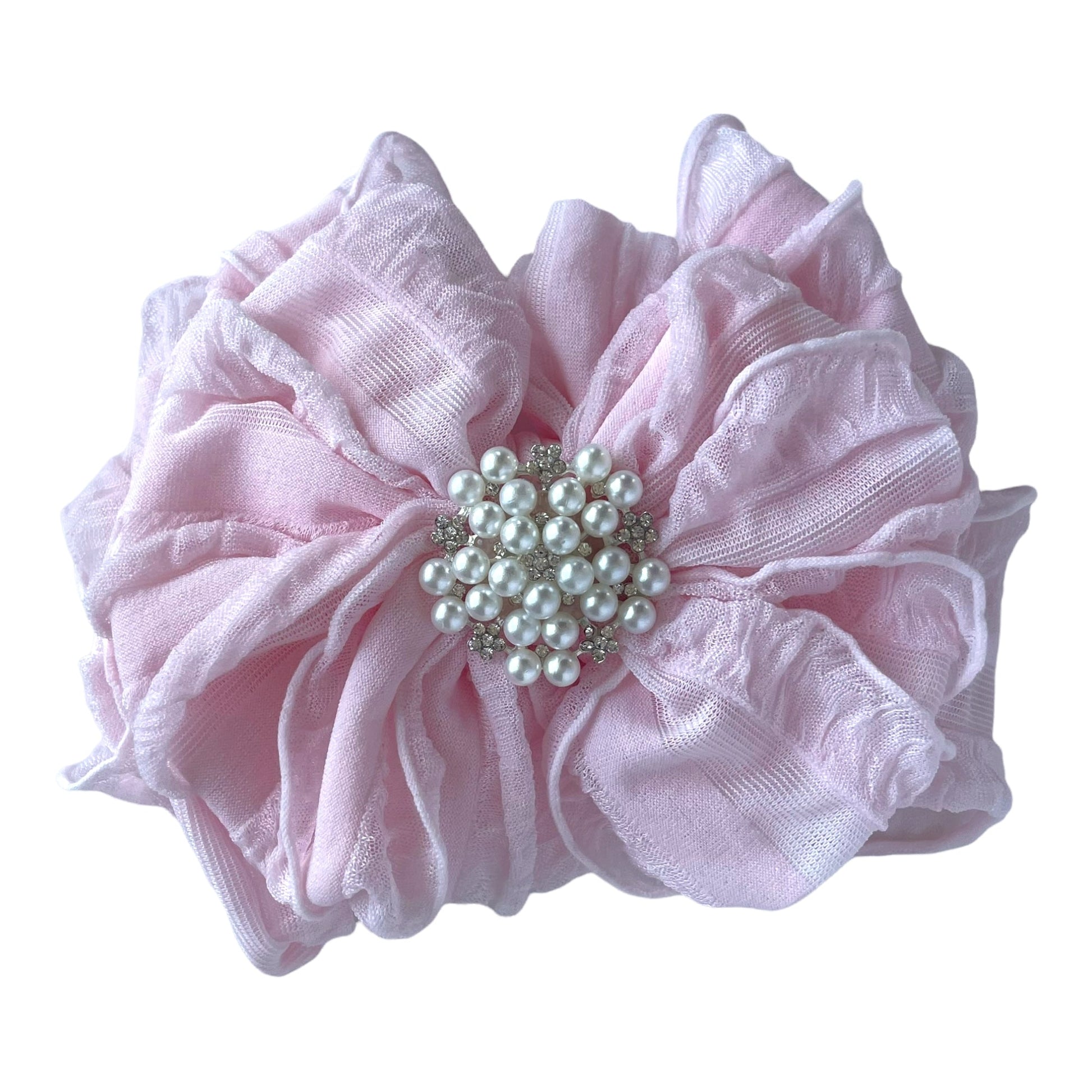 In Awe Couture Pearl Ruffled Headband