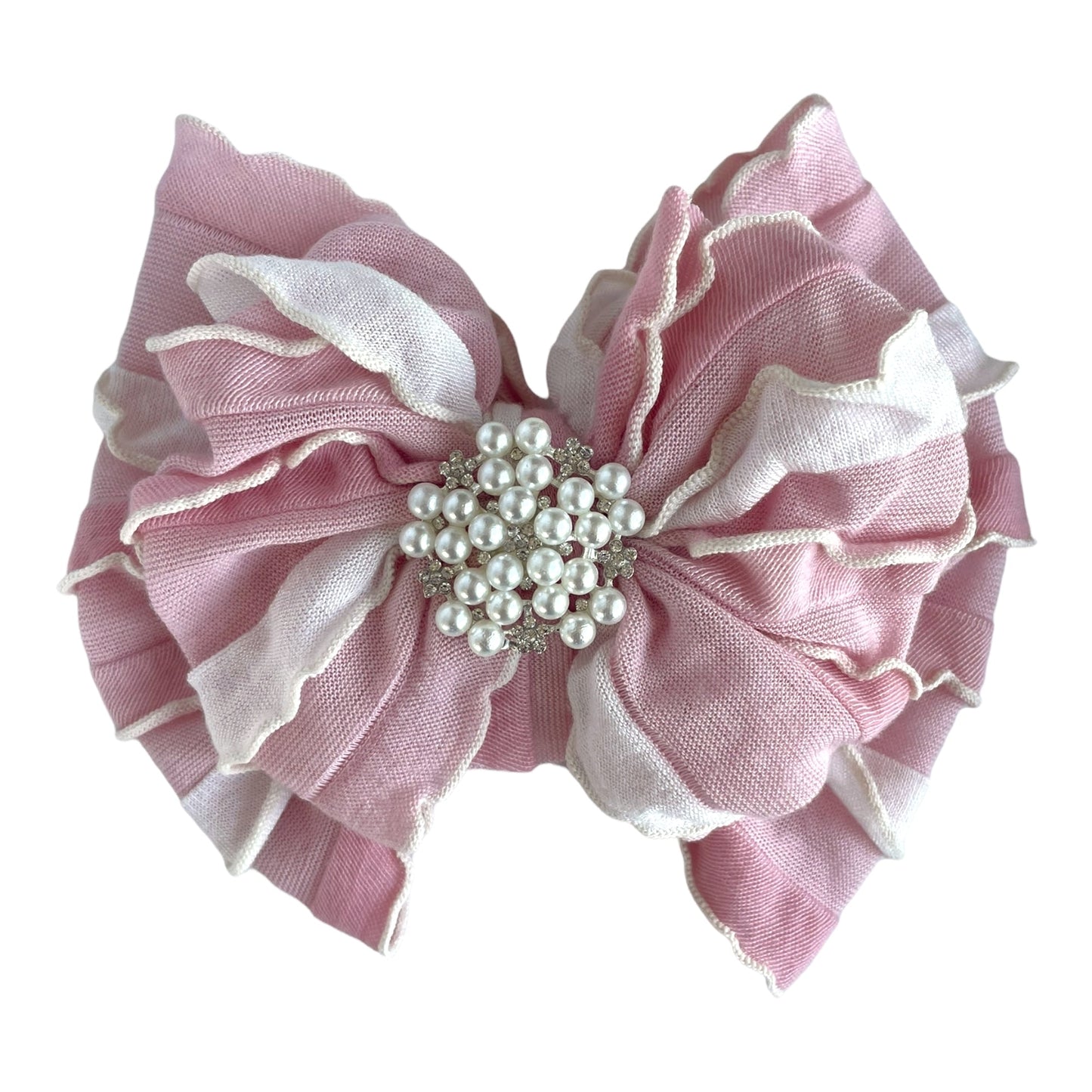 In Awe Couture Pearl Ruffled Headband