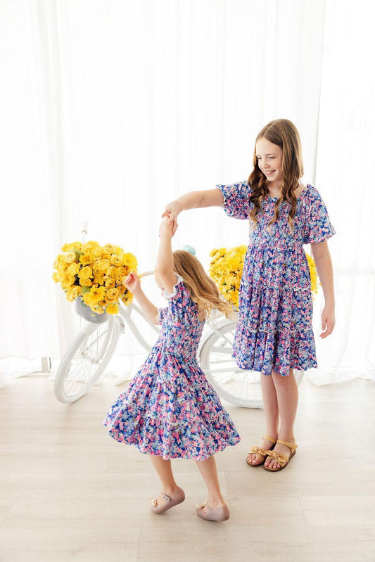 Mila & Rose Darling Daisies Smocked Ruffle Dress