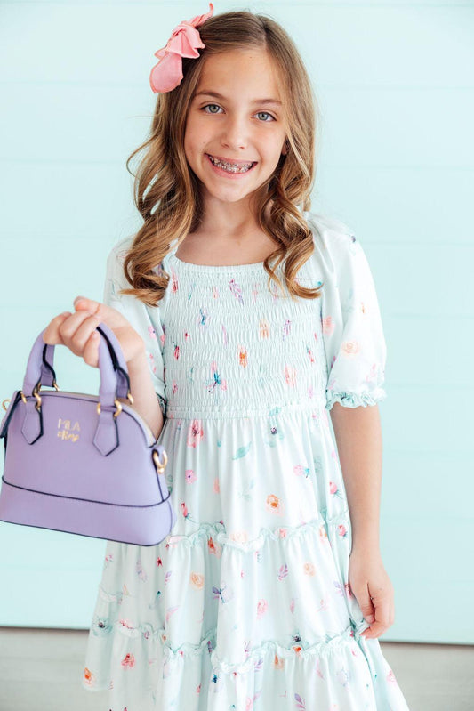 Mila & Rose Butterfly Ballet Smocked Ruffle Dress