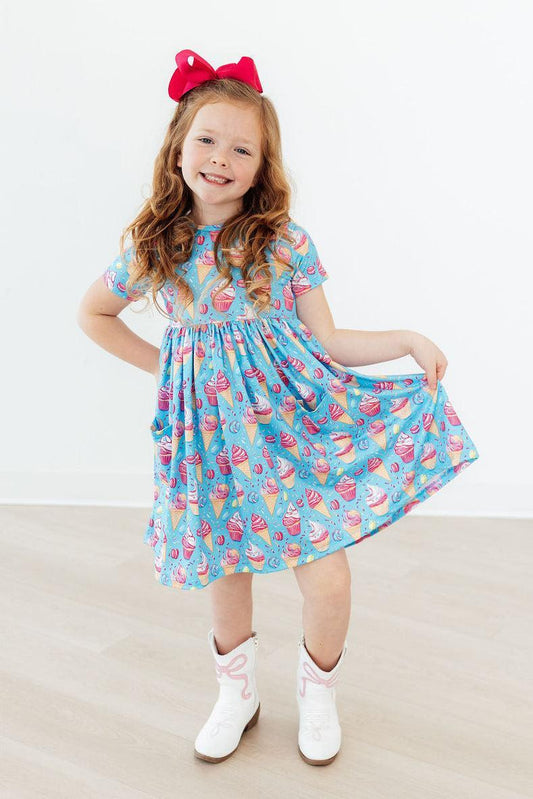 Mila & Rose Delightful Desserts S/S Pocket Twirl Dress