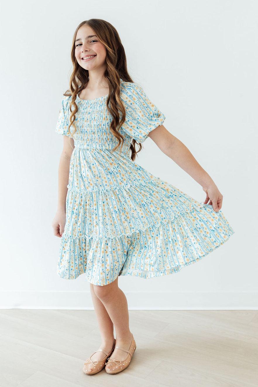 Mila & Rose Buttercup Blooms Smocked Ruffle Dress