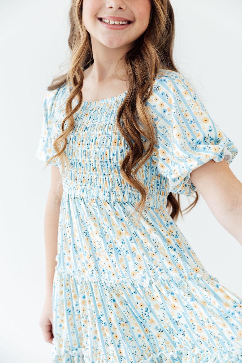 Mila & Rose Buttercup Blooms Smocked Ruffle Dress