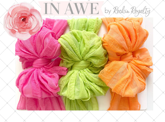 In Awe Couture Neon Headband 3 pack set