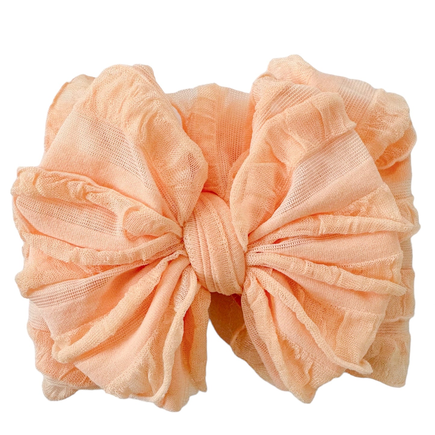 In Awe Couture Ruffled Headband - Peach