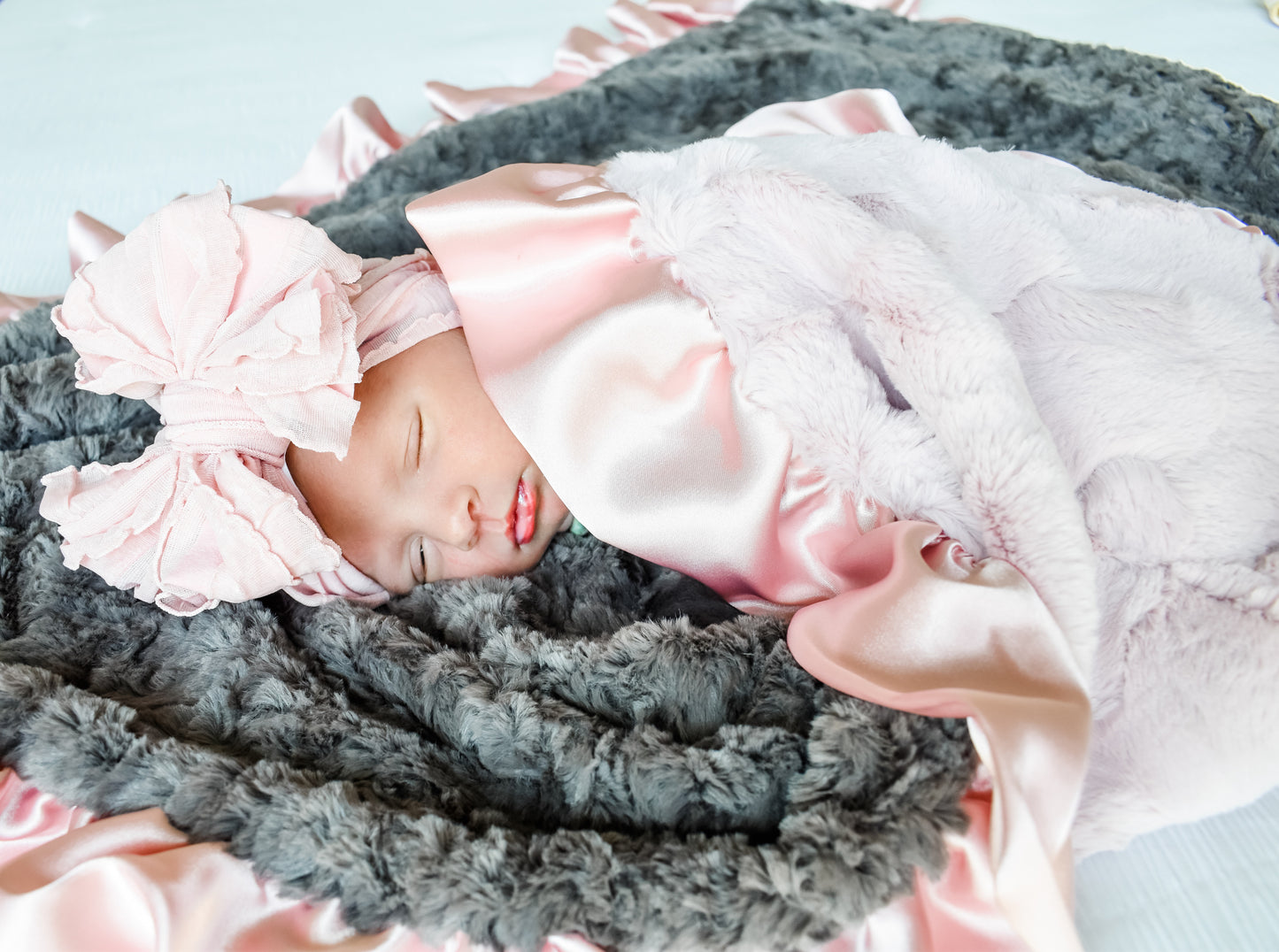 Rockin Royalty Baby Dusty Rose Blanket