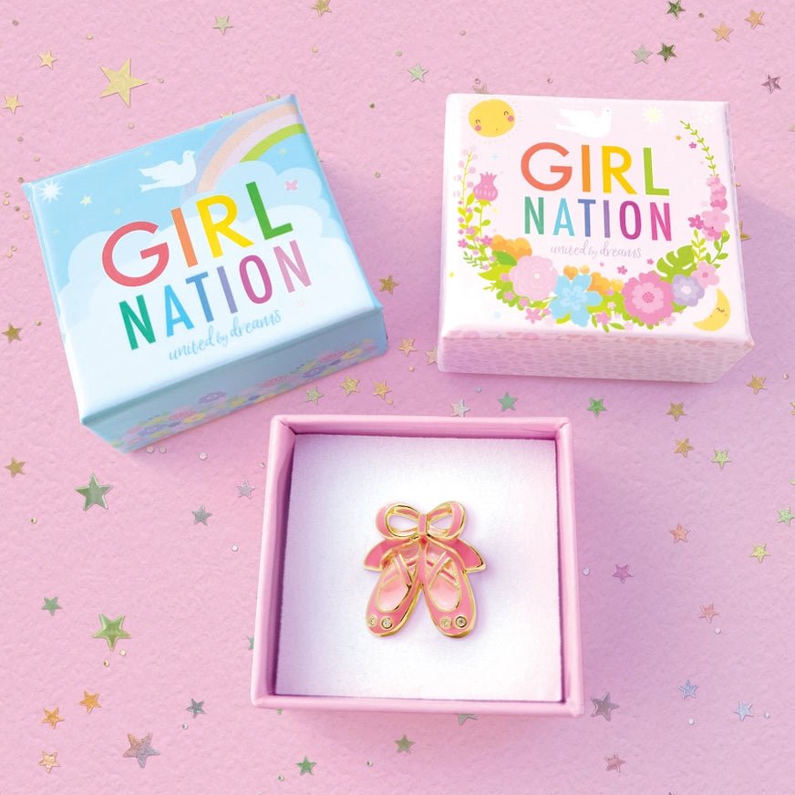 Girl Nation Twinkle Toes Adjustable Ring with Gift Box