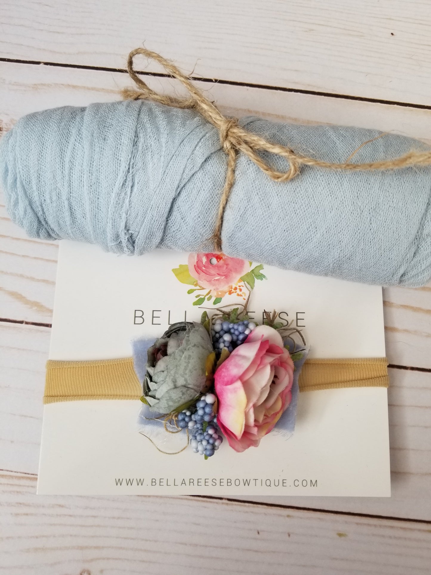 Bella Reese Bowtique Floral Jardin Wrap Set