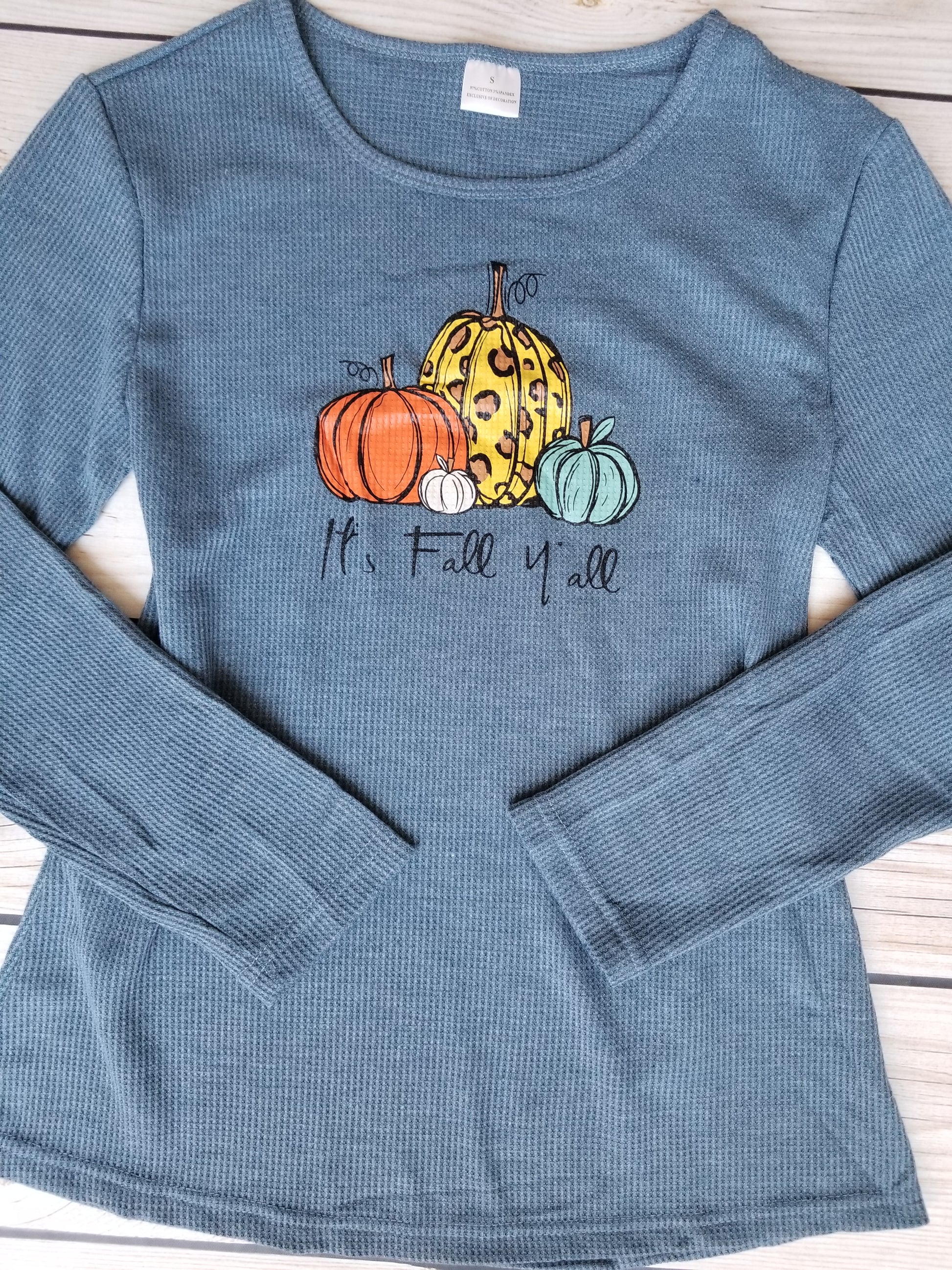 Mommy & Me Girls "It's Fall Y'all" Long Sleeve Ladies Top