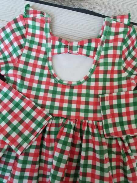 Swoon Baby Falliday Gingham Dainty Picot Dress Style 22-61