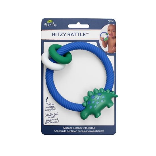 Itzy Ritzy Dino Rattle with Teething Rings