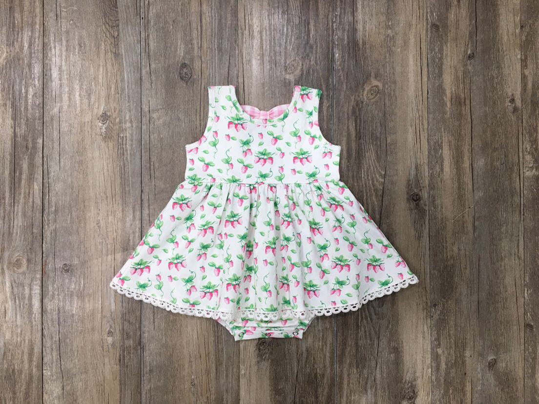 Serendipity Clothing Spring Berries Bow Bubble Dress