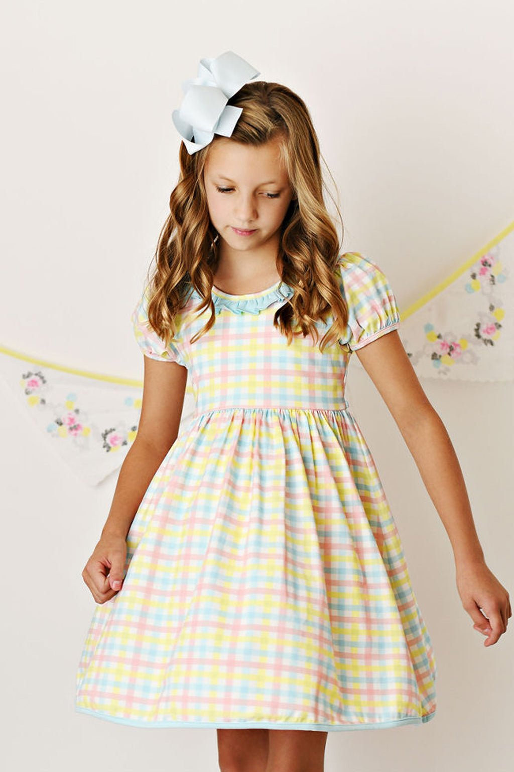 Serendipity Clothing Pastel Gingham Twirl Dress