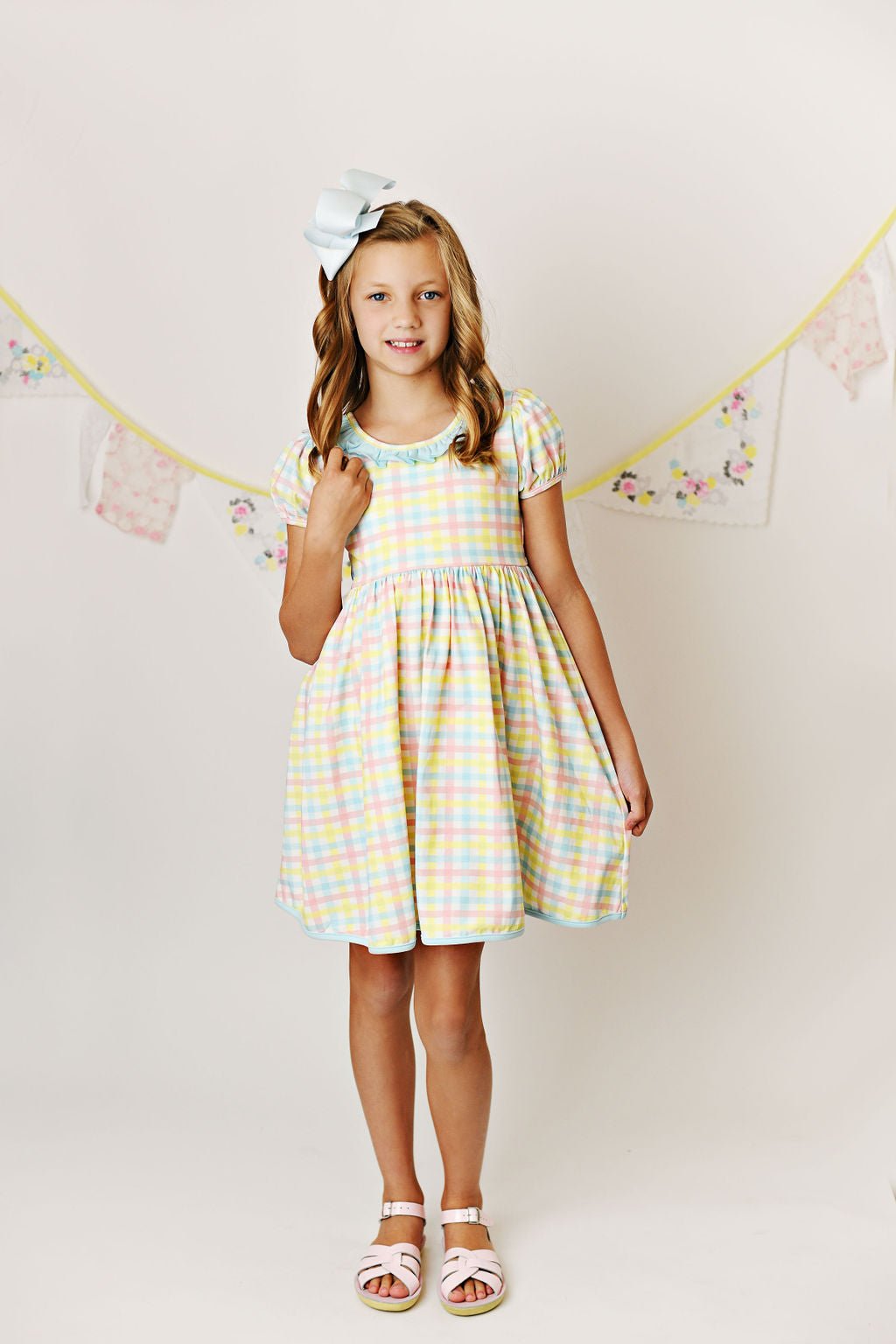 Serendipity Clothing Pastel Gingham Twirl Dress