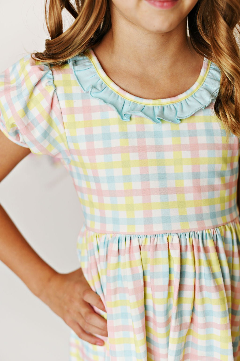 Serendipity Clothing Pastel Gingham Twirl Dress