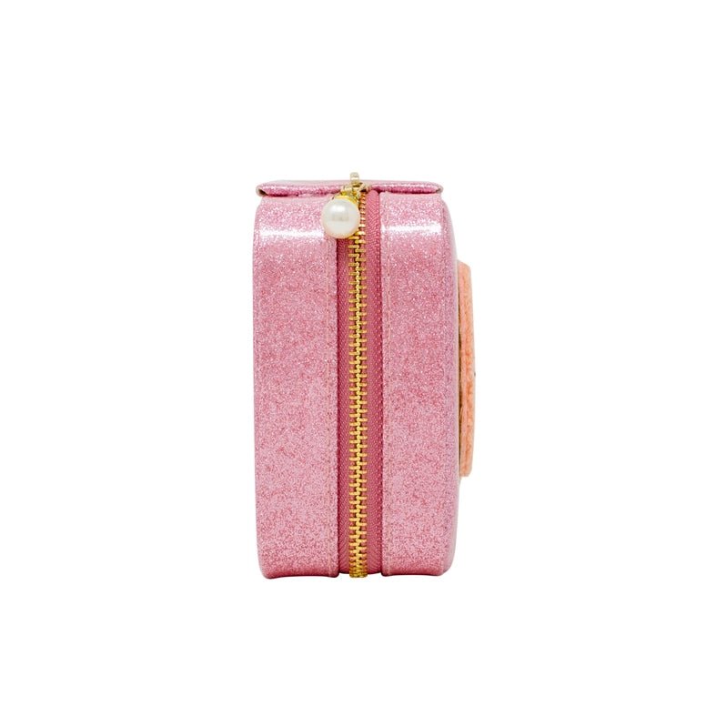Zomi Gems Happy Face Sparkle Jewelry Box - Pink