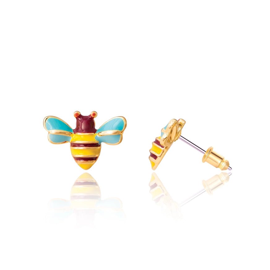 Girl Nation Cutie Stud Earrings - Buzzing Bee