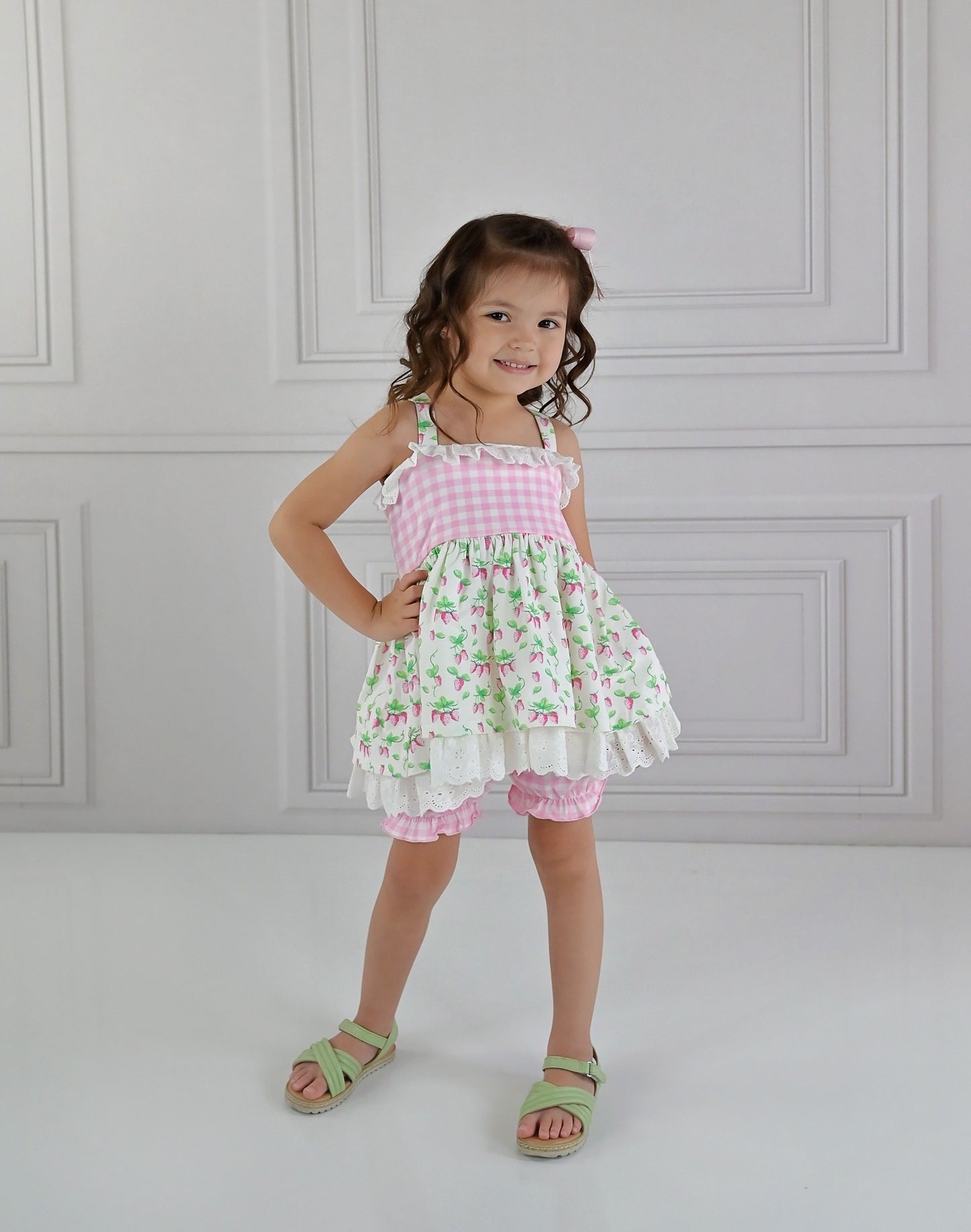 Serendipity Clothing Spring Berries Tunic Set Style 2321 Southern