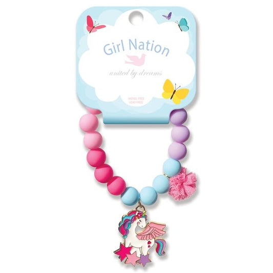 Girl Nation Charming Whimsy Bracelet - Magical Unicorn