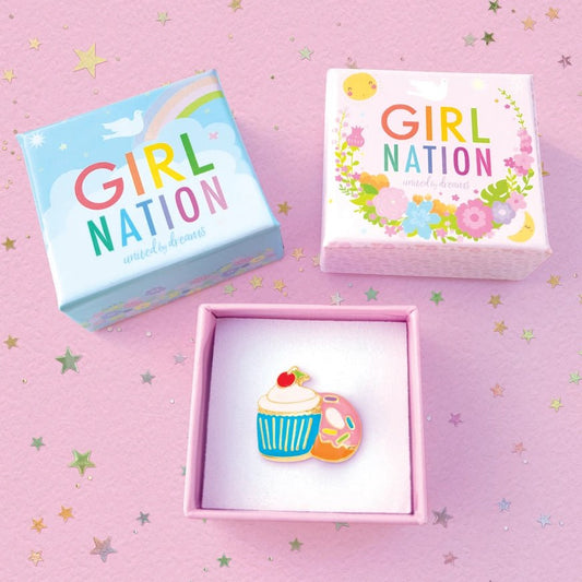 Girl Nation Cupcake Cutie Adjustable Ring with Gift Box
