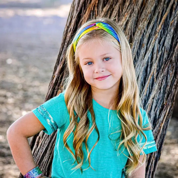 Frog Sac Metallic Mermaid Knot Headbands