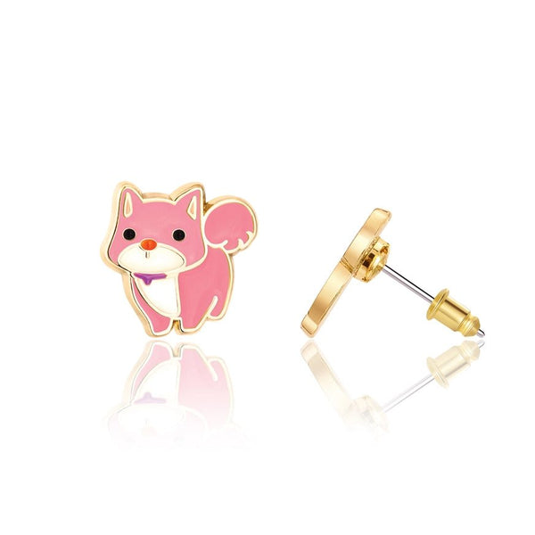 Girl Nation Cutie Stud Earrings - Charming Corgi