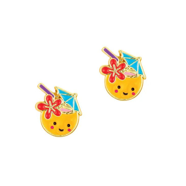Girl Nation Cutie Stud Earrings - Pinita Colada